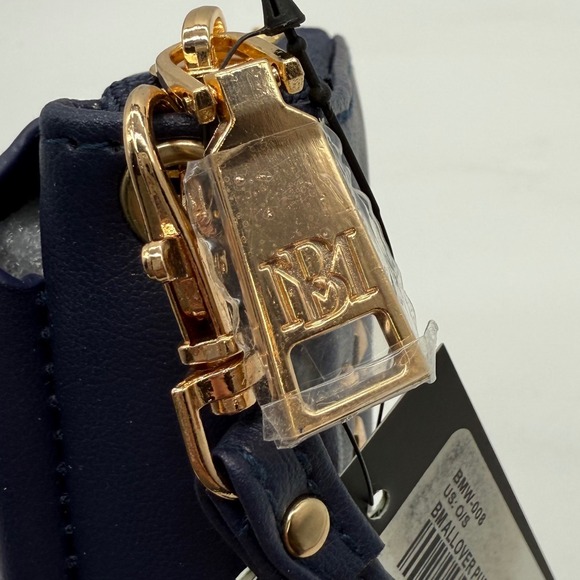 Badgley Mischka Navy Vegan Leather Studded Wristlet Small Purse Wallet $59 - Picture 11 of 13